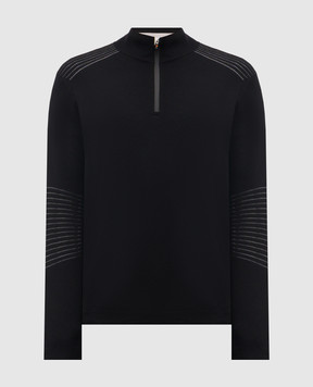 MooRER Чорний джемпер SCIORES з вовни SCIORESET