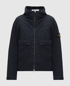 Stone Island Синяя куртка с патчем логотипа L1S154100052S0042