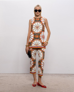 Dolce&Gabbana Капри в принт FTDKVTGDDTD