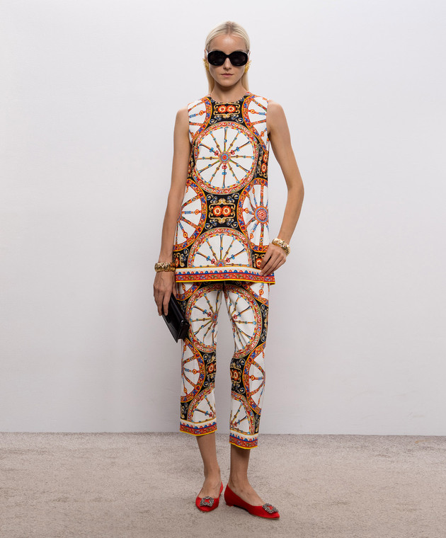 Dolce&Gabbana Капри в принт FTDKVTGDDTD изображение 2