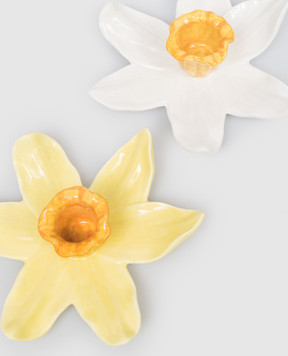 EDG Набор керамических подсвечников в форме нарцисса 4400554A120n