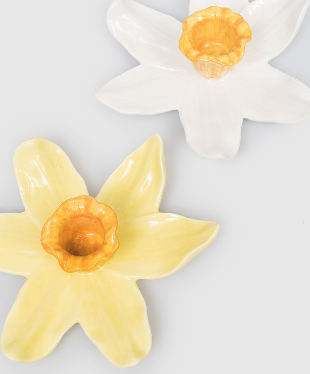 EDG Набор керамических подсвечников в форме нарцисса 4400554A120n изображение 2