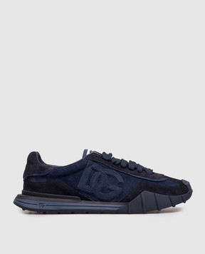 Dolce&Gabbana Сині замшеві кросівки Dg Athletic CS2384A0836