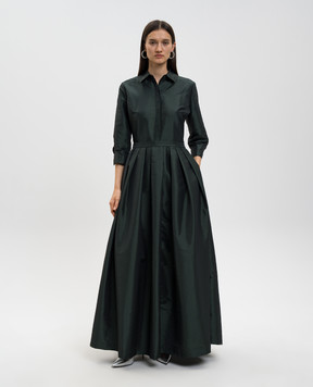 Simkhai Зеленое платье-рубашка макси 5251034B