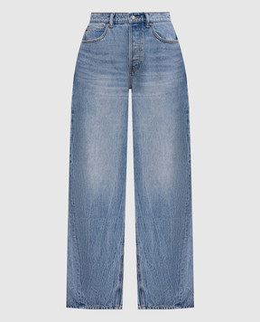 Alexander Wang Сині джинси-банани з проріхами 4DC2264993