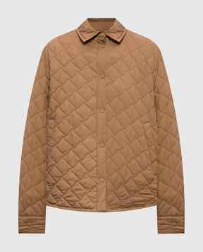 Herno Коричнева стьобана куртка GI000351D12456Z