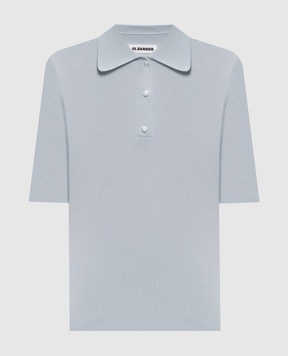 Jil Sander Голубое поло из шерсти J02GL0115J14830