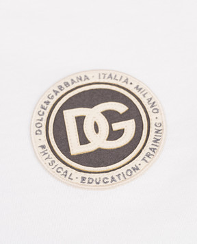 Dolce&Gabbana Дитяча біла футболка з нашивкою логотипа L4JTHUG7P1P812+