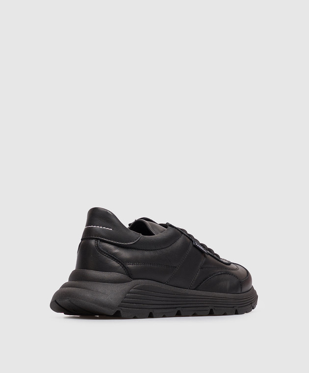 Maison Margiela MM6 Дитячі чорні шкіряні кросівки 839183640 зображення 3