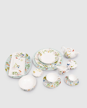 Geminiano Cozzi 1765 Блакитне порцелянове блюдце для чашки для кави Incanto di Primavera LGCFL069065