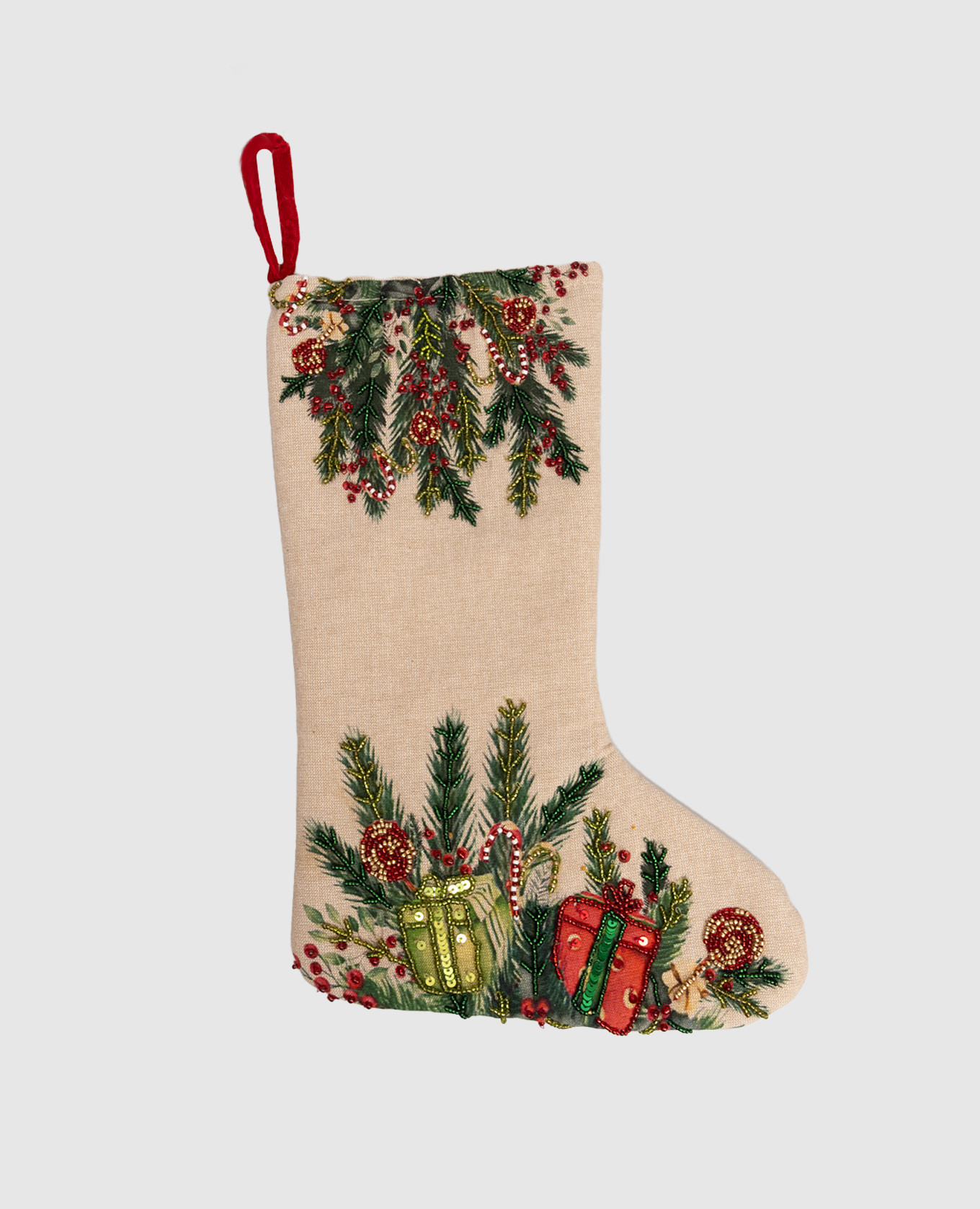 

Рождественское украшение Sock, Бежевый, Елочные украшения