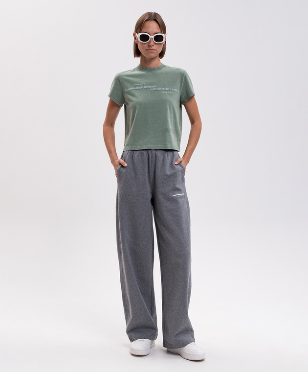 Alexander Wang Сірі утеплені спортивні штани 1CC4264065 зображення 2