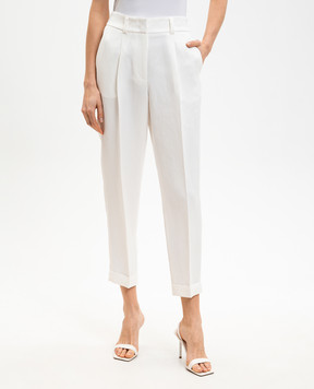 Peserico Білі штани з льоном A0408706668