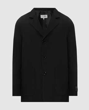 Maison Margiela MM6 Чорний піджак з вовною SH0BN0034M36020