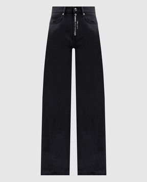 Alexander Wang Черные джинсы с кристаллами 4DC4264405