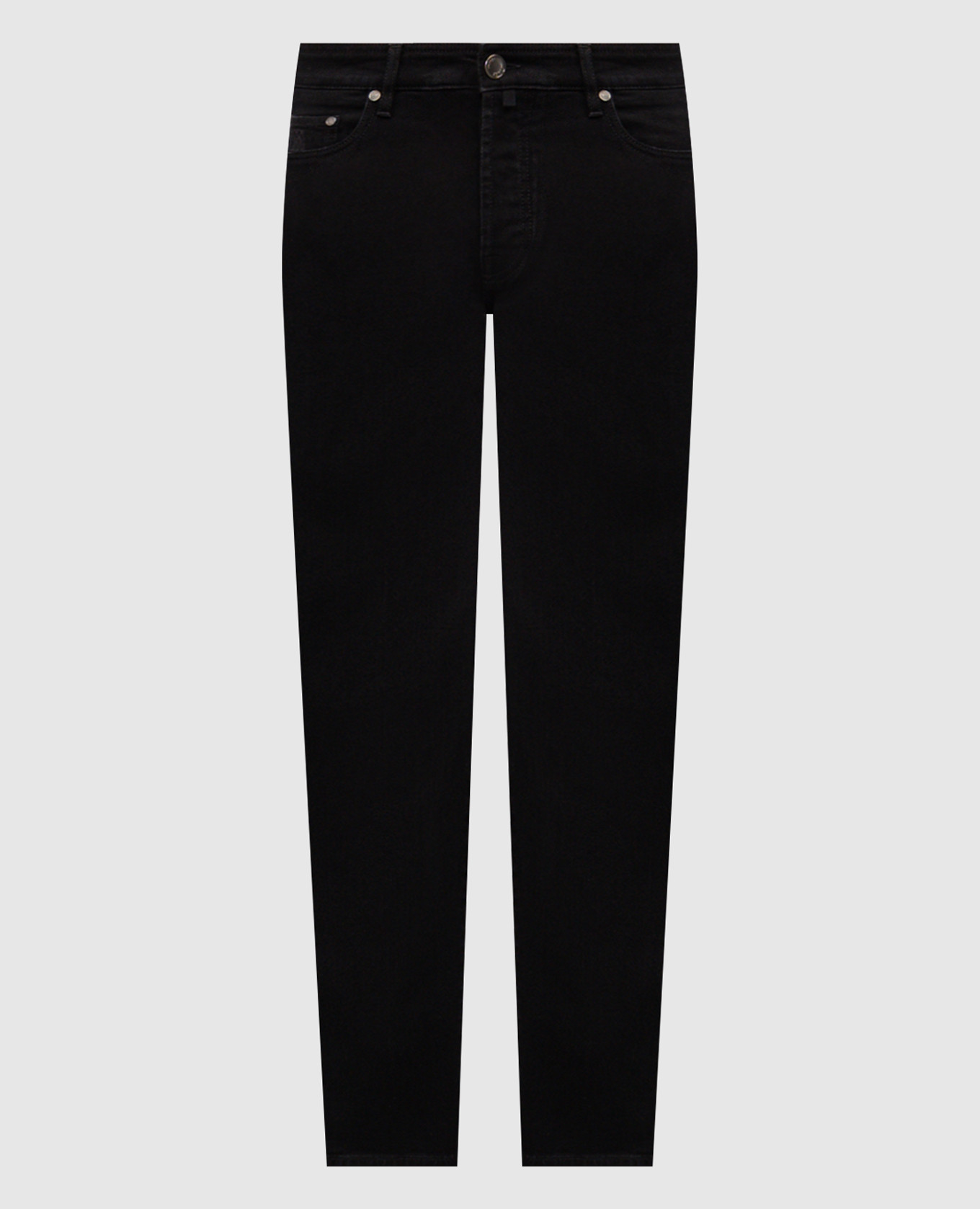 Черные джинсы PAVEL с логотипом патча