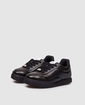 Givenchy Чорні шкіряні кросівки Puffy Yard BH00B7H1YM