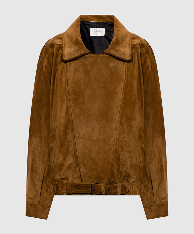 Saint Laurent Коричневая замшевая куртка 798780YC2AY