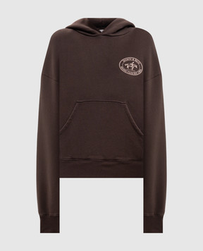 Sporty & Rich Коричневе худі Elaine Riding Club ST11083244BR03w