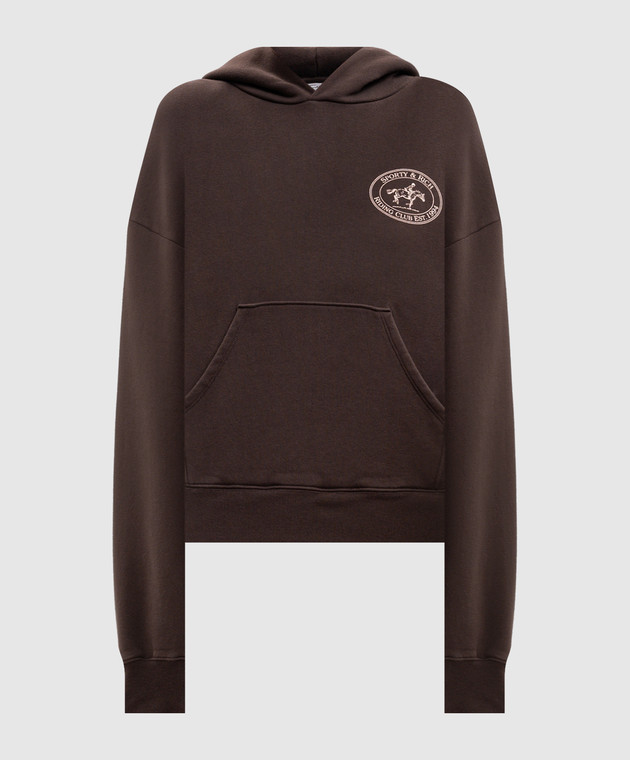 Sporty & Rich Коричневые худи Elaine Riding Club ST11083244BR03w
