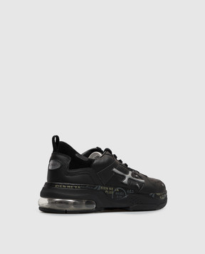 Premiata Черные кожаные кроссовки Drake DRAKE