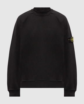 Stone Island Черный свитшот с патчем логотипа L2S156100053S0458