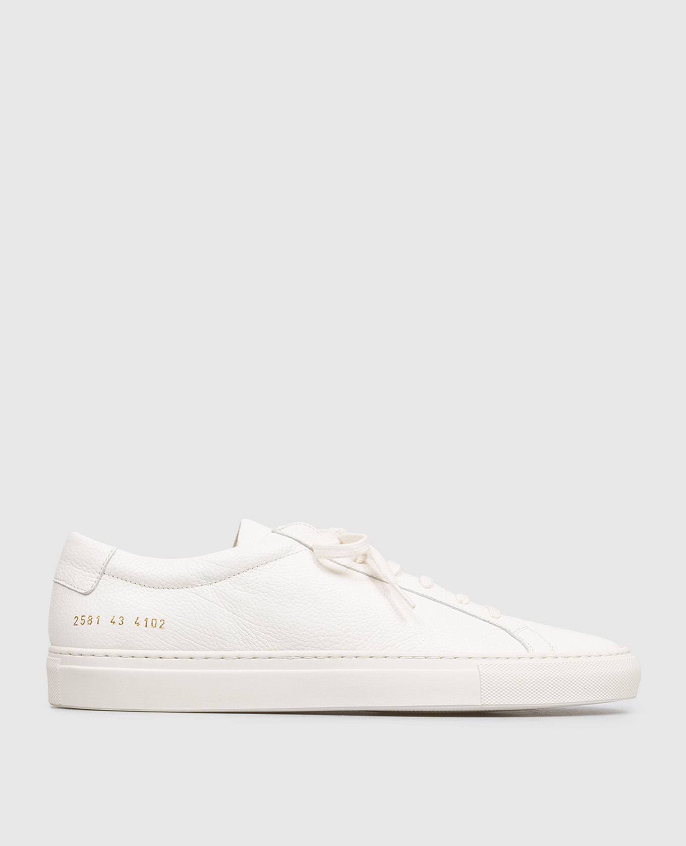 Кожаные кеды Achilles цвета айвори