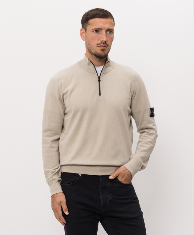 Stone Island Джемпер кольору хакі з вовною L2S155100008S00A1 зображення 3