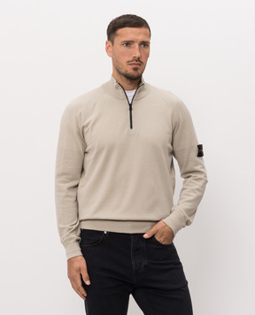 Stone Island Джемпер цвета хаки с шерстью L2S155100008S00A1