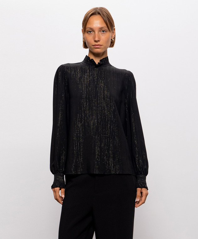 Twinset Чорна блуза з шовком 262TT2210 зображення 3