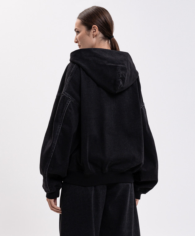 Alexander Wang Черная джинсовая спортивная куртка UDC4262303 изображение 4