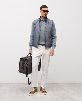 MooRER Синій двосторонній жилет FIORESI FIORESIWK