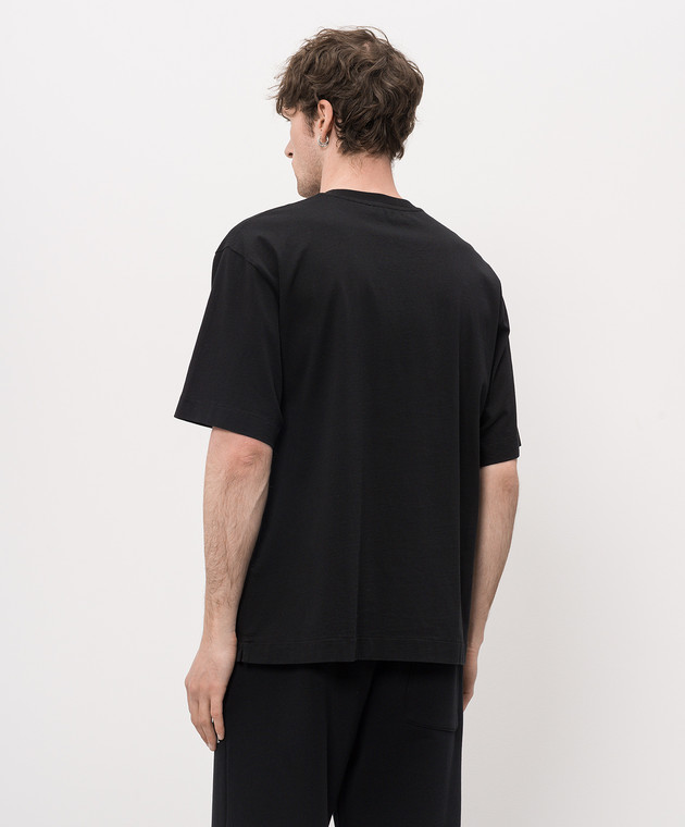Off-White Чорна футболка Skyline 44MAA120Z26J006 зображення 4