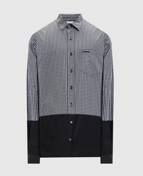 Vetements Чорна сорочка в клітинку ME76SH034BB