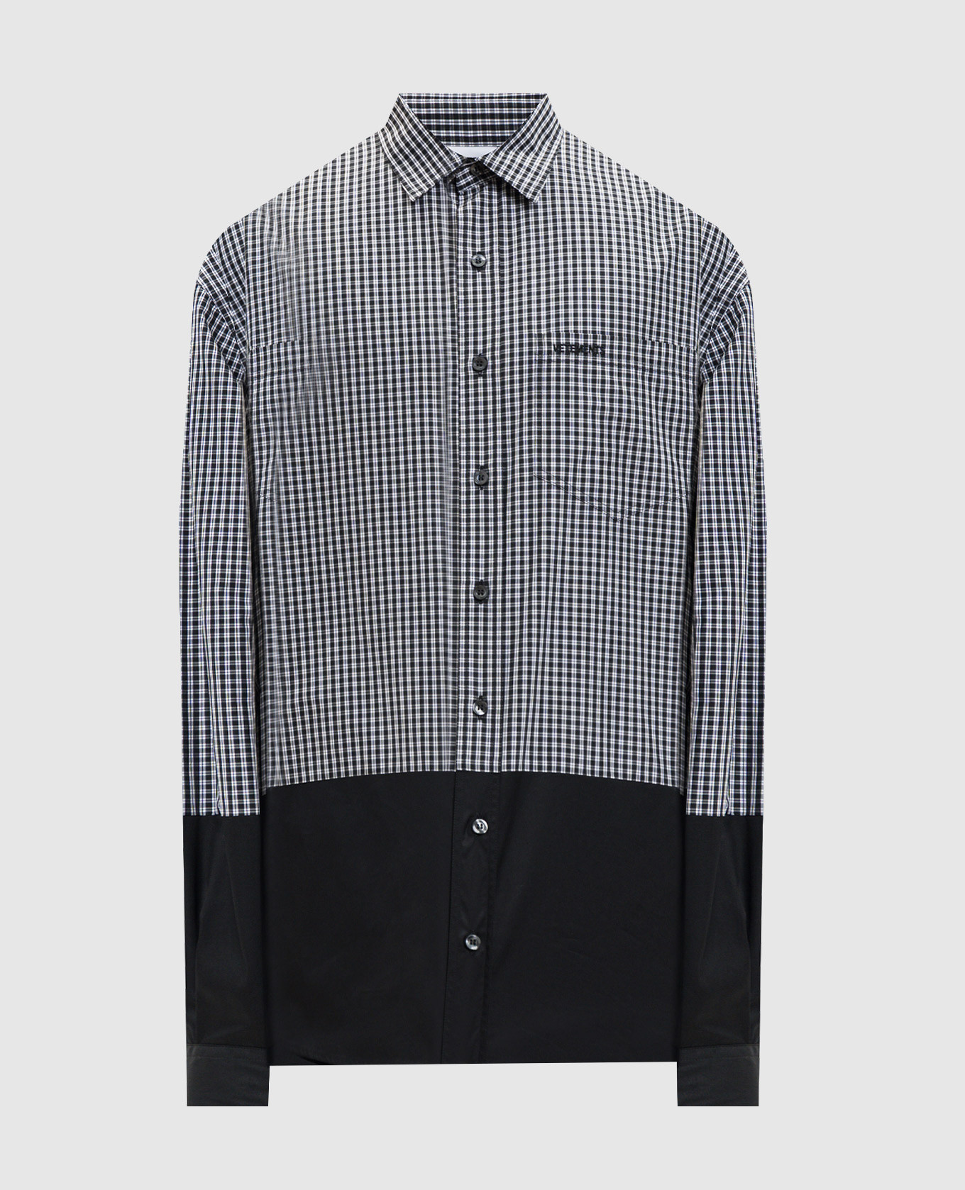 

Черная рубашка в клетку, Черный, Рубашки