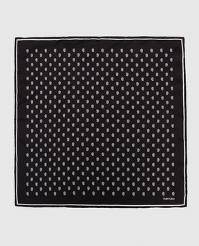Tom Ford Черный платок-паше из шелка в узор SPR001S0210