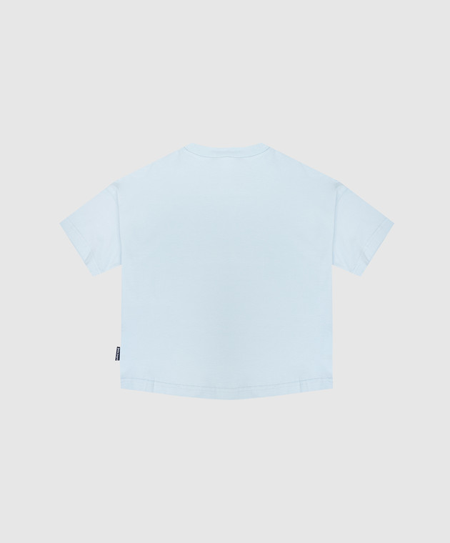 Palm Angels Дитяча блакитна футболка з принтом PBAA002S26JER004 зображення 2