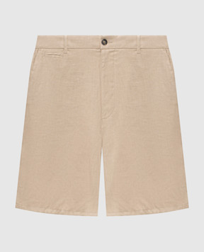 Trussardi Бежеві шорти з льону P025M000117NMP312T38