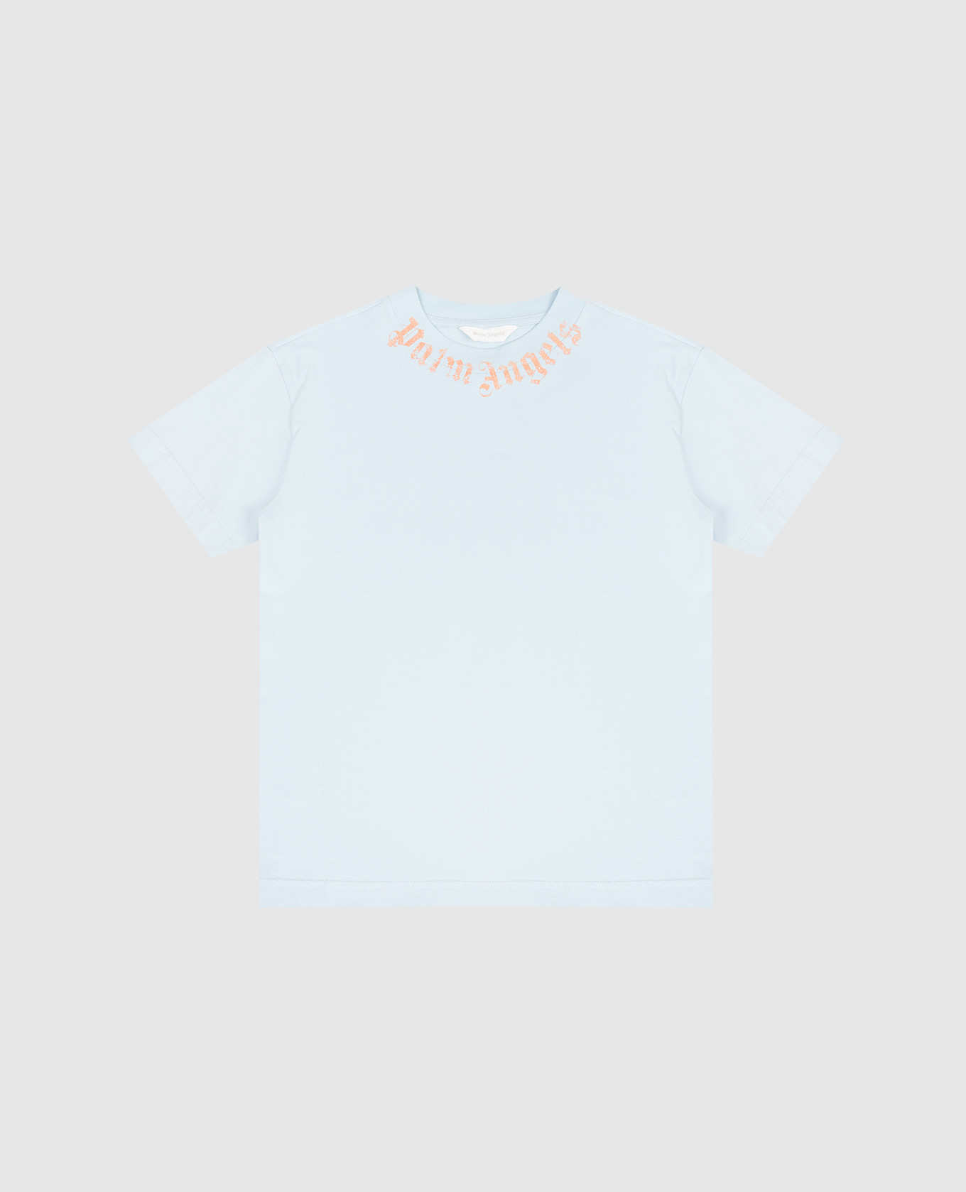 

Детская голубая футболка с логотипом, Голубой, Футболки