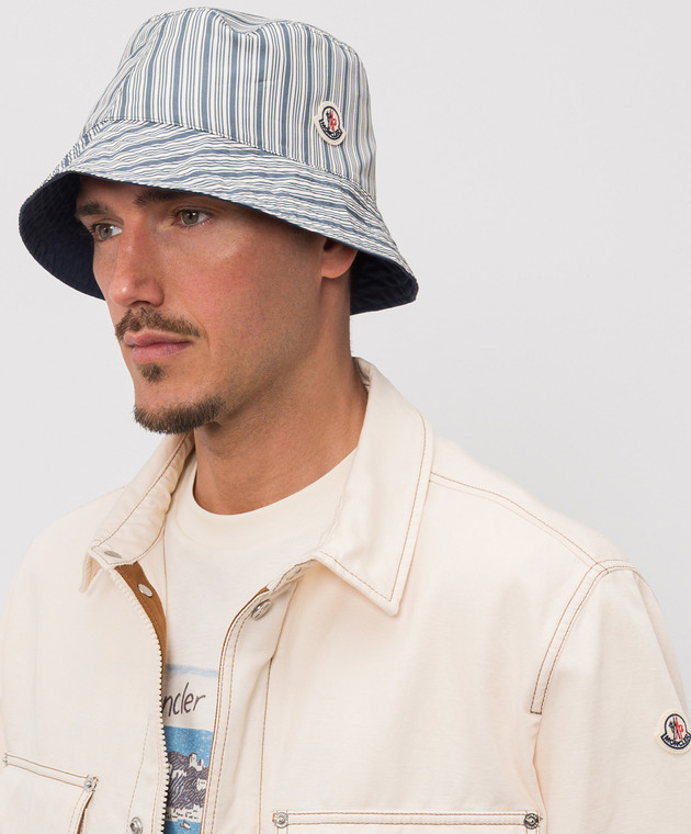 Moncler Двухсторонняя панама с нашивкой логотипа L10913B00042M9687 изображение 2