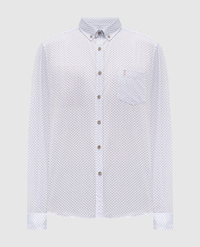 Florentino Голубая рубашка в принт пейсли 225720520810