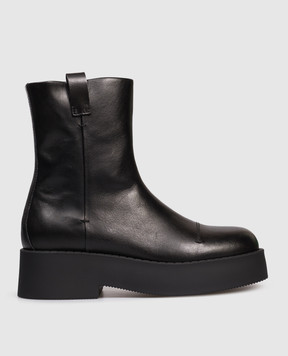Premiata Чорні шкіряні черевики M6827