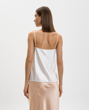 Ermanno Scervino Белый топ с кружевом D482L319APXZV