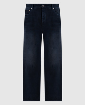 Balenciaga Сині джинси з ефектом потертості 857194TTW64