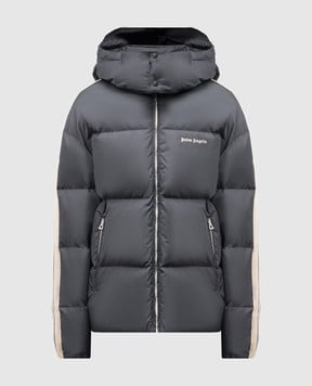Palm Angels s Серый пуховик с логотипом PMED028C99FAB001