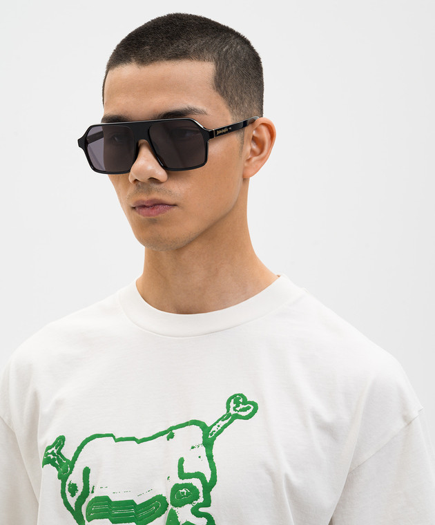 Palm Angels Сонцезахисні окуляри чорного кольору з логотипом PA1027100758 зображення 2