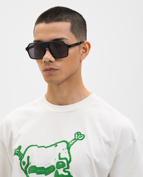 Palm Angels Солнцезащитные очки черного цвета с логотипом PA1027100758