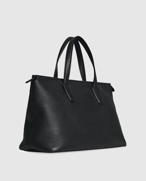 The Row Чорна шкіряна сумка-тоут Marcel W1909L129