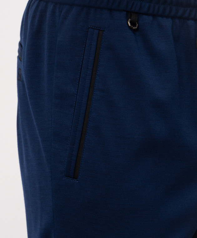 Stefano Ricci Синие брюки из шерсти M1T6100160MA0033 изображение 5