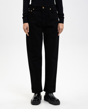 Dolce&Gabbana Чорні джинси з логотипом FTC7CDG8MM3